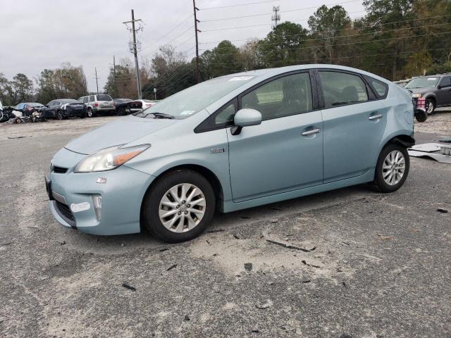 JTDKN3DP1C3017282 - 2012 TOYOTA PRIUS PLUG GREEN photo 1