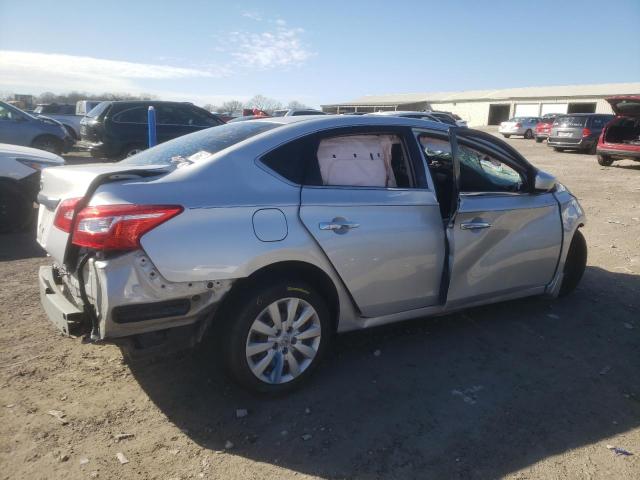 3N1AB7AP7KY405142 - 2019 NISSAN SENTRA S SILVER photo 3