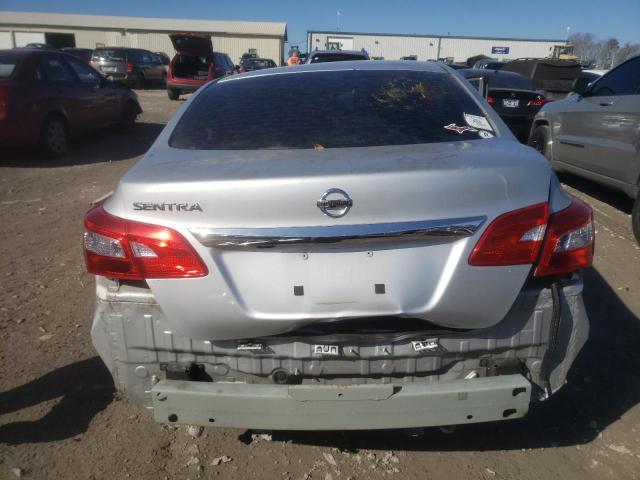 3N1AB7AP7KY405142 - 2019 NISSAN SENTRA S SILVER photo 6