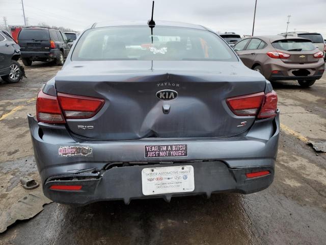 3KPA24AD5LE318392 - 2020 KIA RIO LX GRAY photo 6