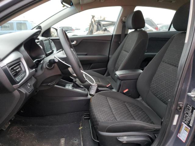 3KPA24AD5LE318392 - 2020 KIA RIO LX GRAY photo 7