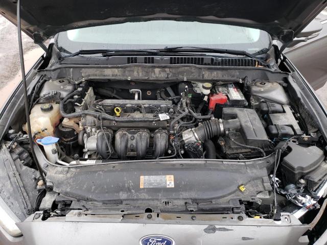 1FA6P0H77E5398539 - 2014 FORD FUSION SE GRAY photo 11