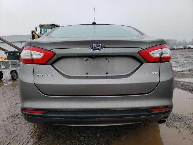 1FA6P0H77E5398539 - 2014 FORD FUSION SE GRAY photo 6