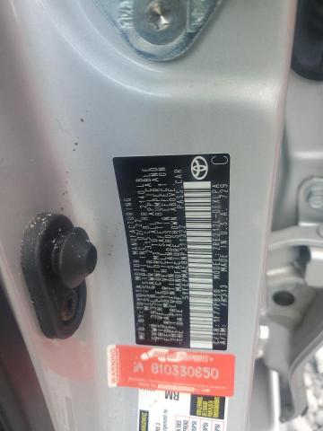 5YFEPMAE8NP311322 - 2022 TOYOTA COROLLA LE 银色 照片 12