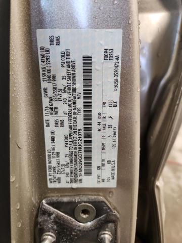 1FMCU9GD7HUC21075 - 2017 FORD ESCAPE SE 奶油色 照片 13