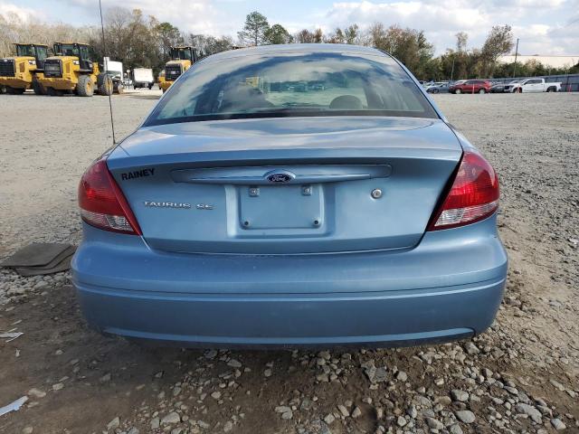 1FAFP53U65A250593 - 2005 FORD TAURUS SE BLUE photo 6