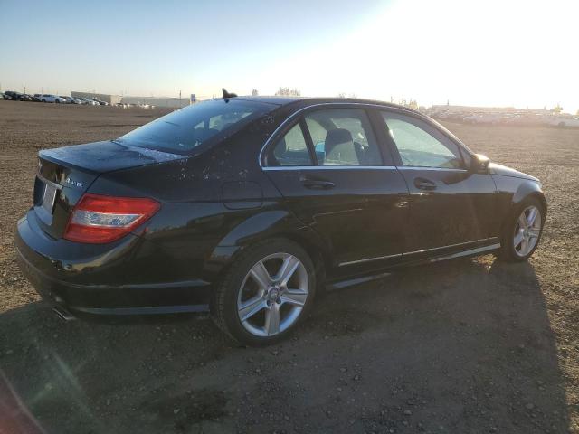 WDDGF8BB1BA500178 - 2011 MERCEDES-BENZ C 300 4MATIC BLACK photo 3