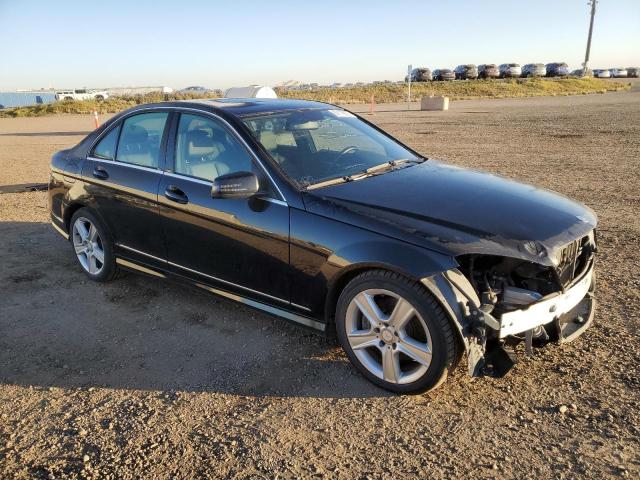 WDDGF8BB1BA500178 - 2011 MERCEDES-BENZ C 300 4MATIC BLACK photo 4