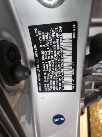 SHHFK7H45MU208580 - 2021 HONDA CIVIC SPORT 银色 照片 12