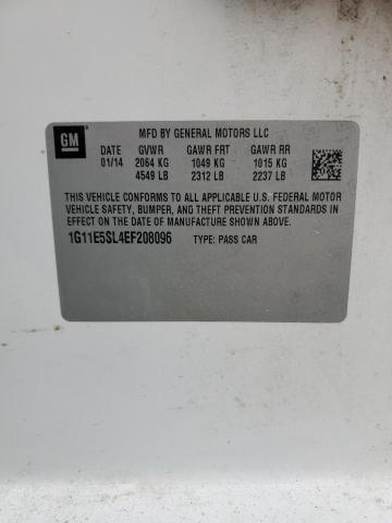 1G11E5SL4EF208096 - 2014 CHEVROLET MALIBU 2LT WHITE photo 12