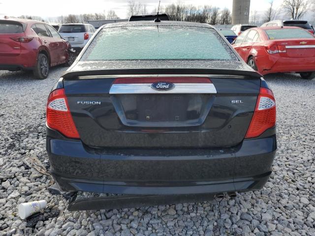 3FAHP0JA0AR117199 - 2010 FORD FUSION SEL BLACK photo 6