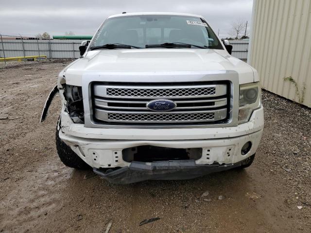 1FTFW1CT9DFD81466 - 2013 FORD F150 SUPERCREW WHITE photo 5
