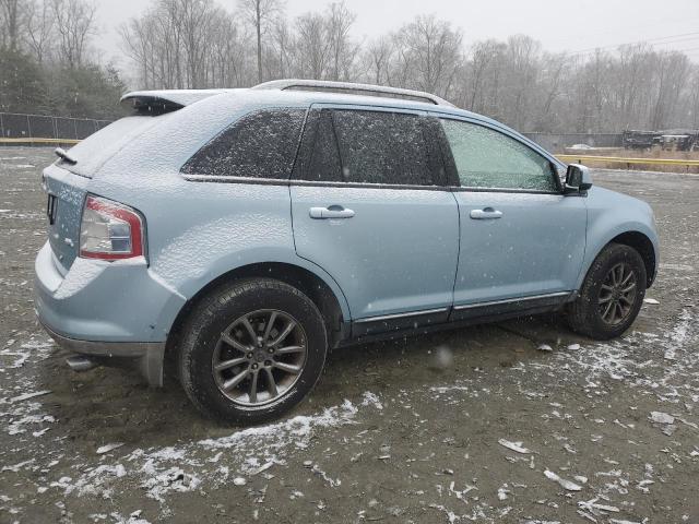 2FMDK38C78BA57717 - 2008 FORD EDGE SEL BLUE photo 3