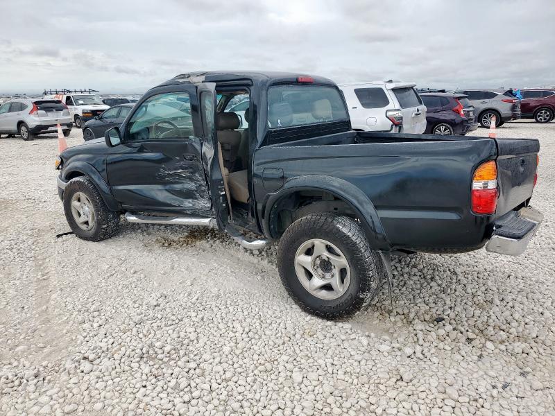 5TEHN72N63Z183821 - 2003 TOYOTA TACOMA DOUBLE CAB BLACK photo 2
