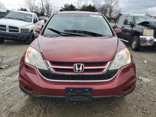 JHLRE4H74AC010521 - 2010 HONDA CR-V EXL BURGUNDY photo 5