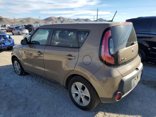 KNDJN2A22F7192829 - 2015 KIA SOUL BROWN photo 2