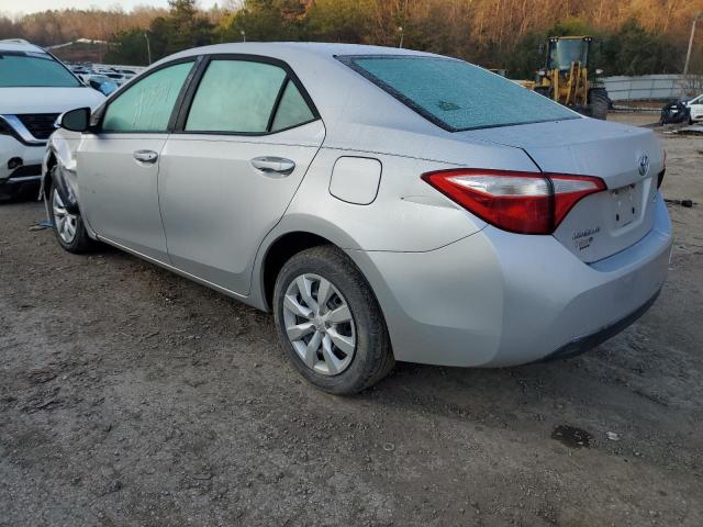 5YFBURHE2FP329752 - 2015 TOYOTA COROLLA L SILVER photo 2