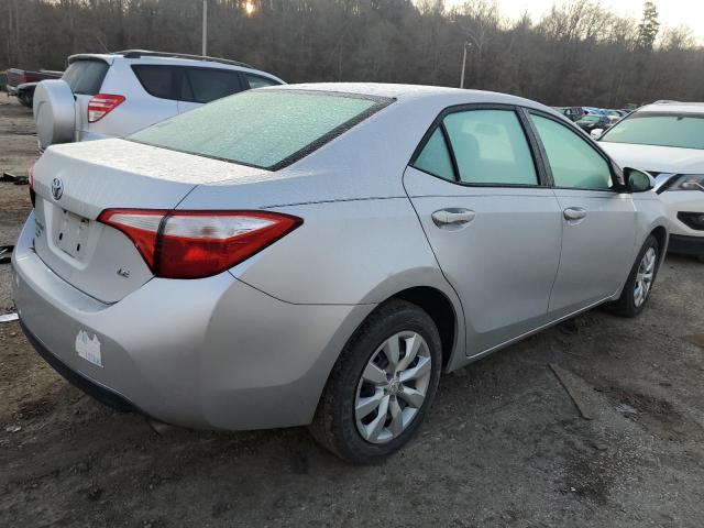 5YFBURHE2FP329752 - 2015 TOYOTA COROLLA L SILVER photo 3