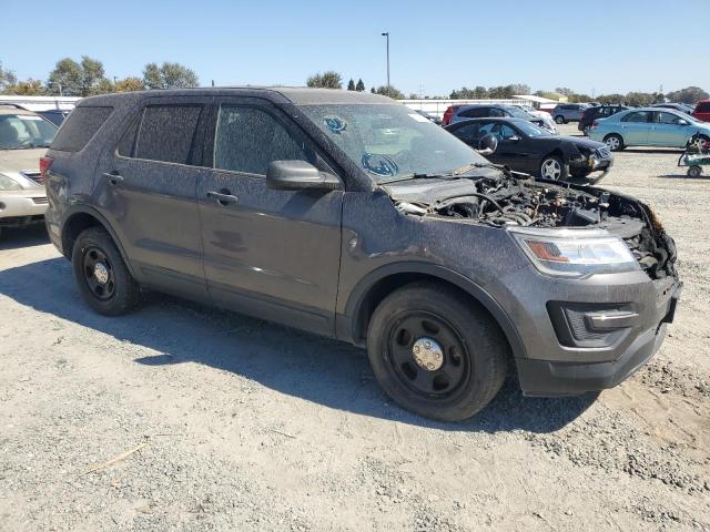 1FM5K8AR0JGC56512 - 2018 FORD EXPLORER POLICE INTERCEPTOR Szary zdjęcie 4
