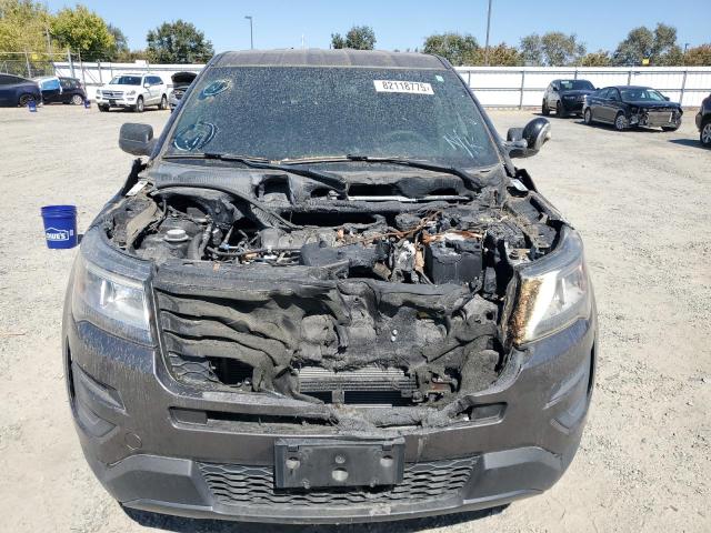 1FM5K8AR0JGC56512 - 2018 FORD EXPLORER POLICE INTERCEPTOR Szary zdjęcie 5