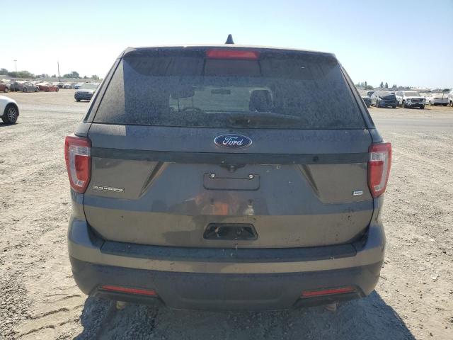 1FM5K8AR0JGC56512 - 2018 FORD EXPLORER POLICE INTERCEPTOR Szary zdjęcie 6