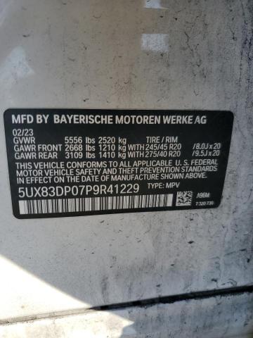 5UX83DP07P9R41229 - 2023 BMW X3 M40I WHITE photo 14