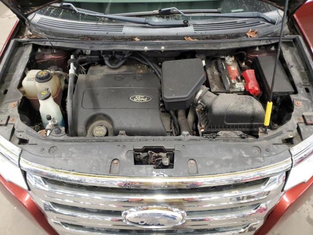 2FMDK4JC3EBA44068 - 2014 FORD EDGE SEL RED photo 12