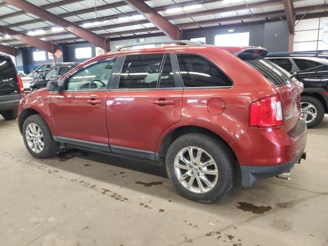 2FMDK4JC3EBA44068 - 2014 FORD EDGE SEL RED photo 2