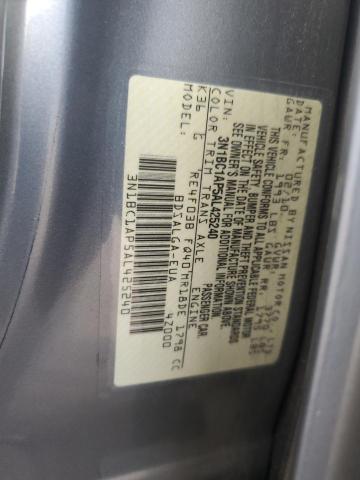 3N1BC1AP5AL425240 - 2010 NISSAN VERSA S SILVER photo 13