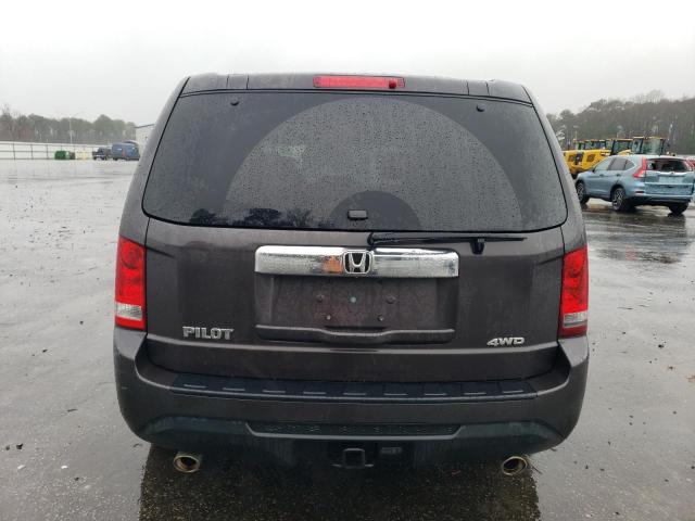 5FNYF4H51DB044508 - 2013 HONDA PILOT EXL BROWN photo 6