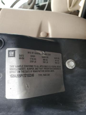 1G8AJ55F17Z152249 - 2007 SATURN ION LEVEL 2 Mavi foto 12