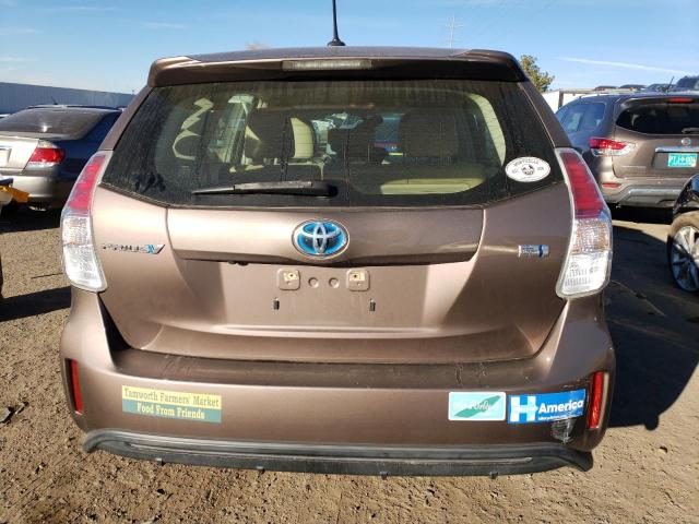 JTDZN3EU9HJ060340 - 2017 TOYOTA PRIUS V BROWN photo 6