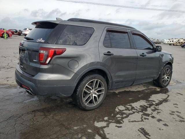1FM5K8GT8GGB44276 - 2016 FORD EXPLORER SPORT GRAY photo 3