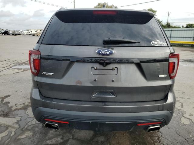 1FM5K8GT8GGB44276 - 2016 FORD EXPLORER SPORT GRAY photo 6