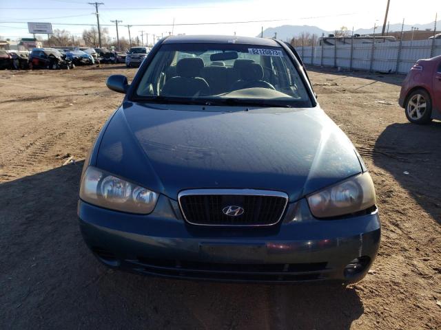 KMHDN45D92U330698 - 2002 HYUNDAI ELANTRA GLS BLUE photo 5