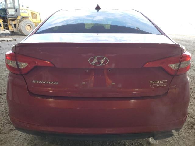 5NPE24AF4HH509050 - 2017 HYUNDAI SONATA SE RED photo 6