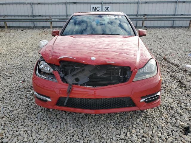 WDDGF4HB5CA608918 - 2012 MERCEDES-BENZ C 250 RED photo 5