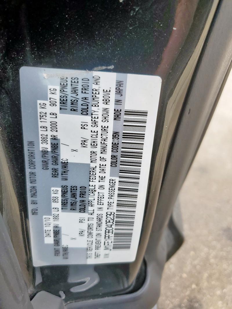 JM1FE1RP3B0405239 - 2011 MAZDA RX8 BLACK photo 12