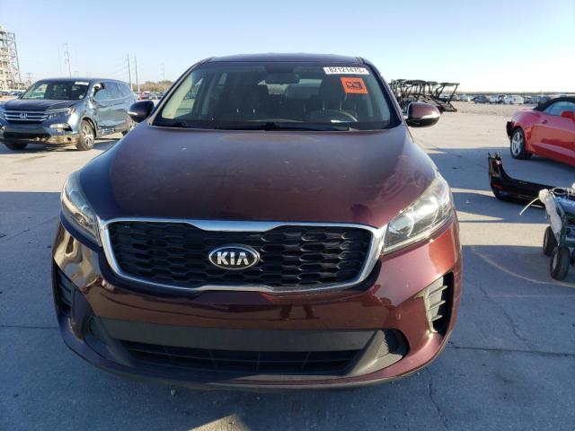 5XYPG4A51KG493213 - 2019 KIA SORENTO LX BURGUNDY photo 5