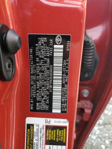 4T1BF1FK3CU636930 - 2012 TOYOTA CAMRY BASE 红色 照片 12