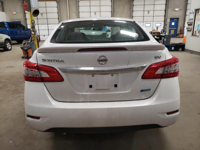 3N1AB7AP0EL620959 - 2014 NISSAN SENTRA S WHITE photo 6