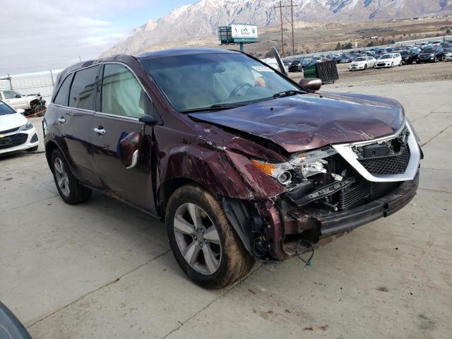 2HNYD2H29CH509281 - 2012 ACURA MDX MAROON photo 4