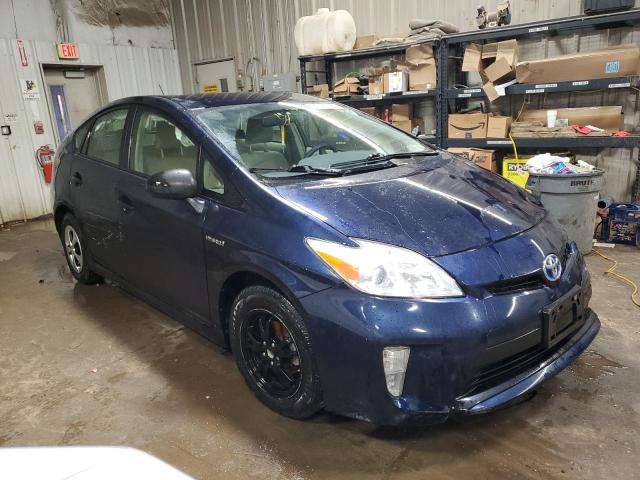 JTDKN3DU7F0436779 - 2015 TOYOTA PRIUS BLUE photo 4