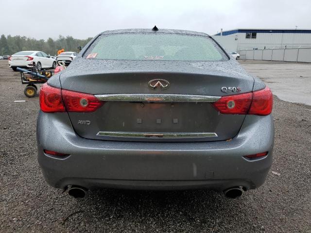 JN1BV7AR5EM702723 - 2014 INFINITI Q50 BASE CHARCOAL photo 6