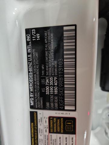 4JGFF5KE9RB113103 - 2024 MERCEDES-BENZ GLS 450 4MATIC WHITE photo 13