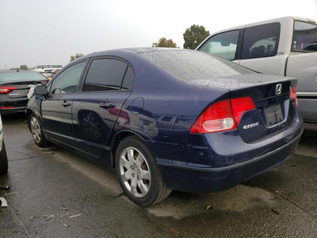 1HGFA16546L061506 - 2006 HONDA CIVIC LX BLUE photo 2