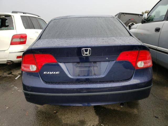 1HGFA16546L061506 - 2006 HONDA CIVIC LX BLUE photo 6