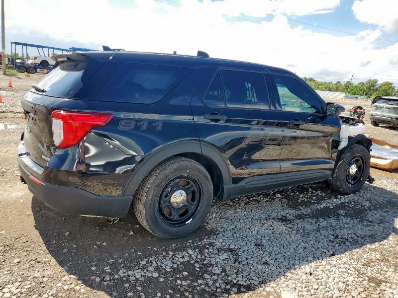 1FM5K8AC8NGC23744 - 2022 FORD EXPLORER POLICE INTERCEPTOR Negro foto 3