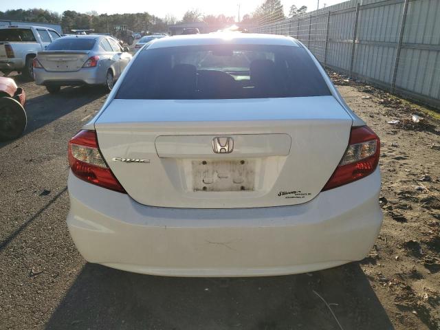 19XFB2F85CE057450 - 2012 HONDA CIVIC EX WHITE photo 6