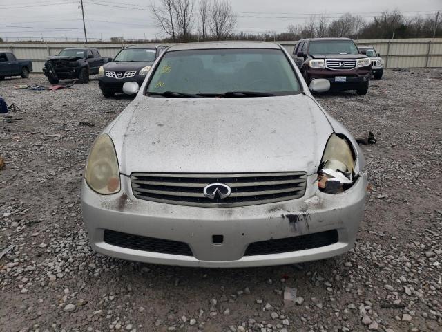 JNKCV51E96M521773 - 2006 INFINITI G35 SILVER photo 5